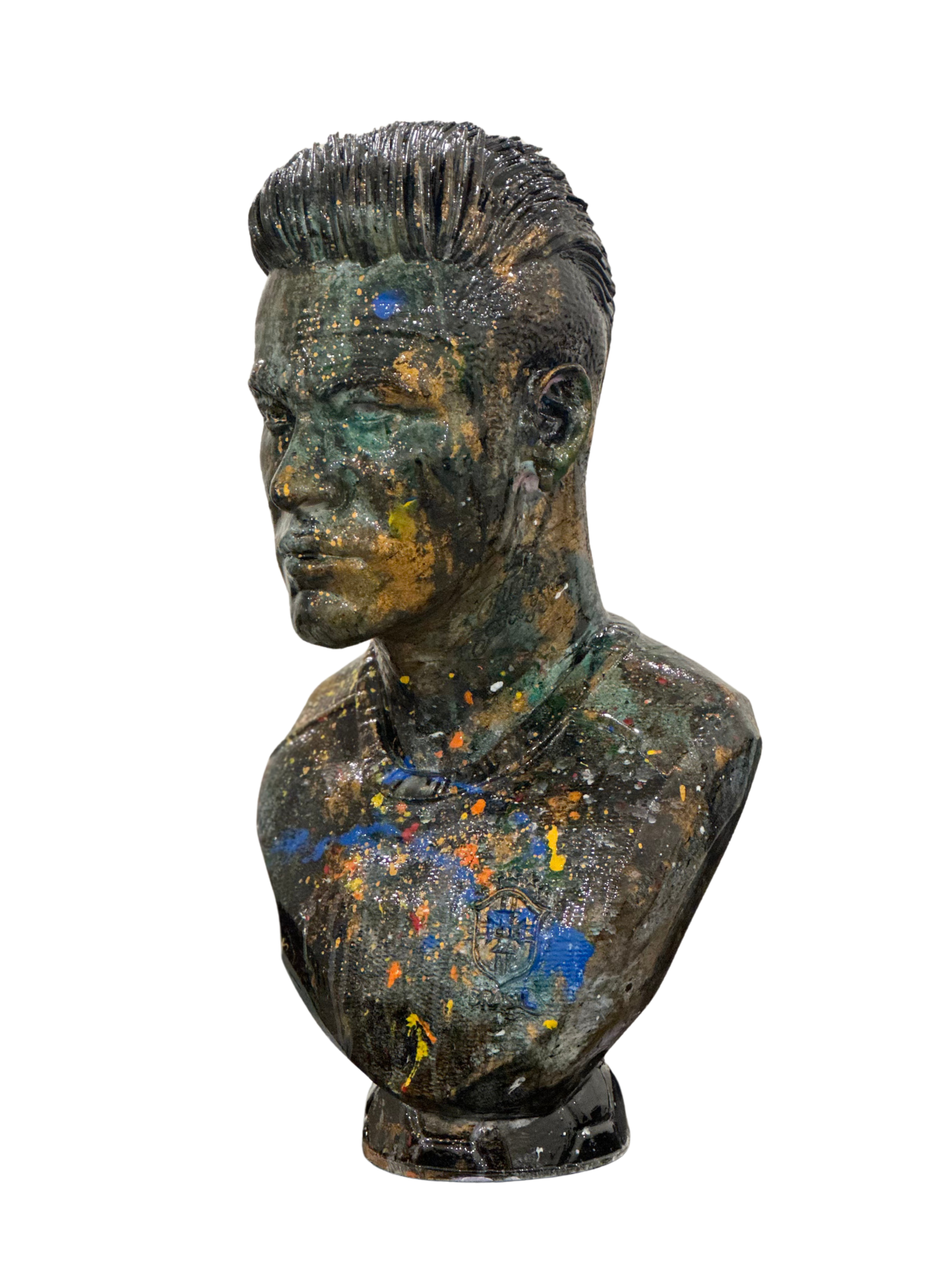 Buste 60 cm peint à la main — lot Mystery Box Coupe du Monde 2026, Zoulli Art