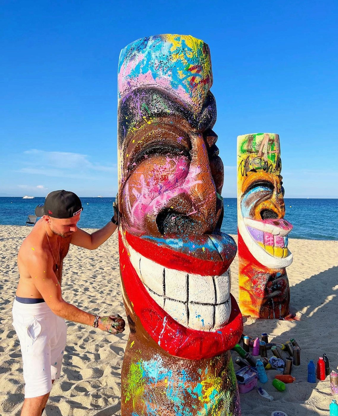 Kon Tiki, Ramatuelle, Live painting face à la mer