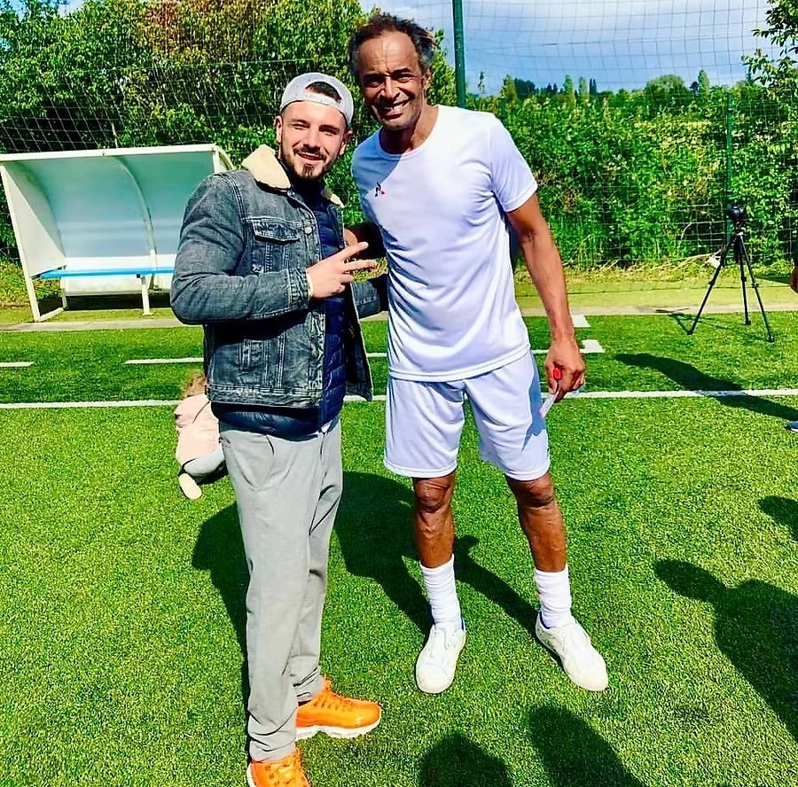 Avec Yannick Noah