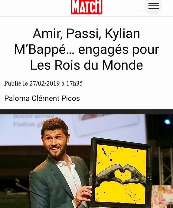 Paris Match - Amir, Passi, Mbappé pour Les Rois du Monde